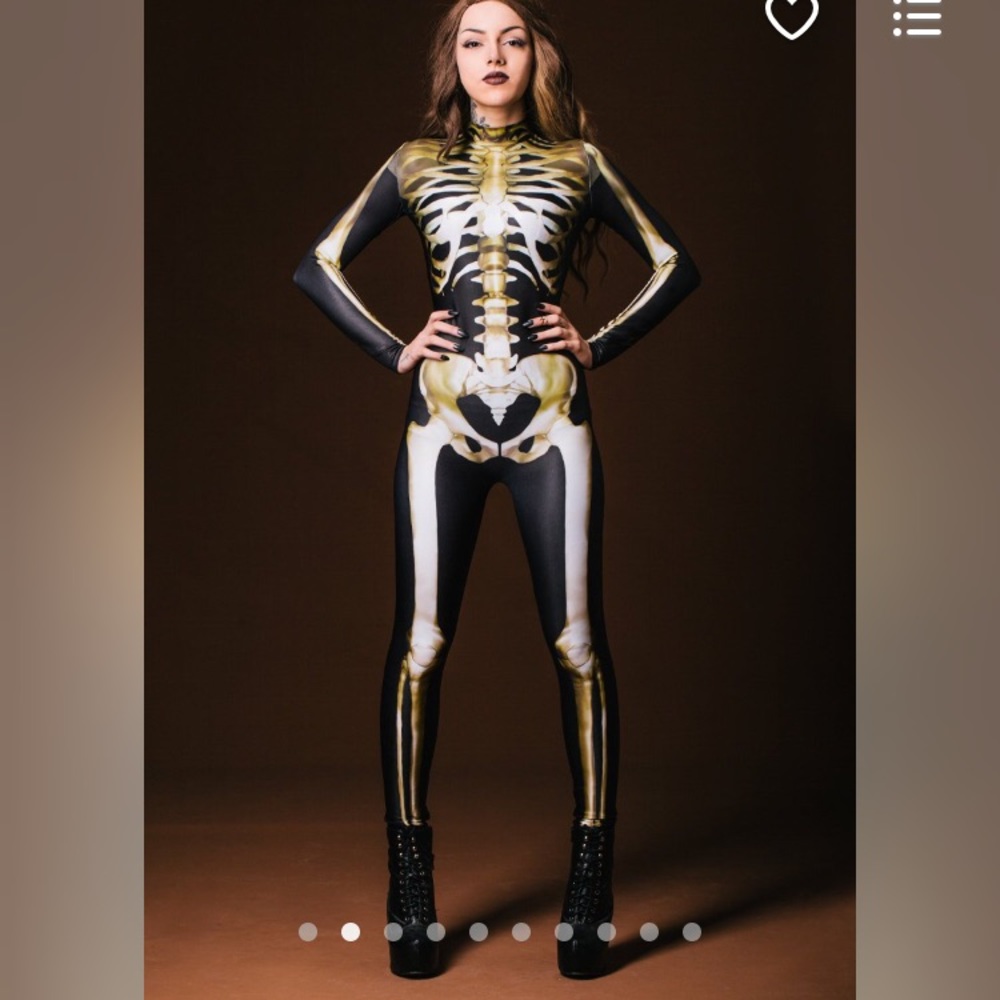 Skeleton bodysuit